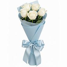 Букет 5 Белых роз Проуд #REPLACE_PRED# Искре