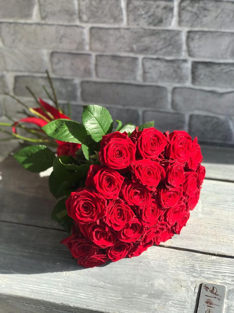 Букет Красные розы Фридом в Искре