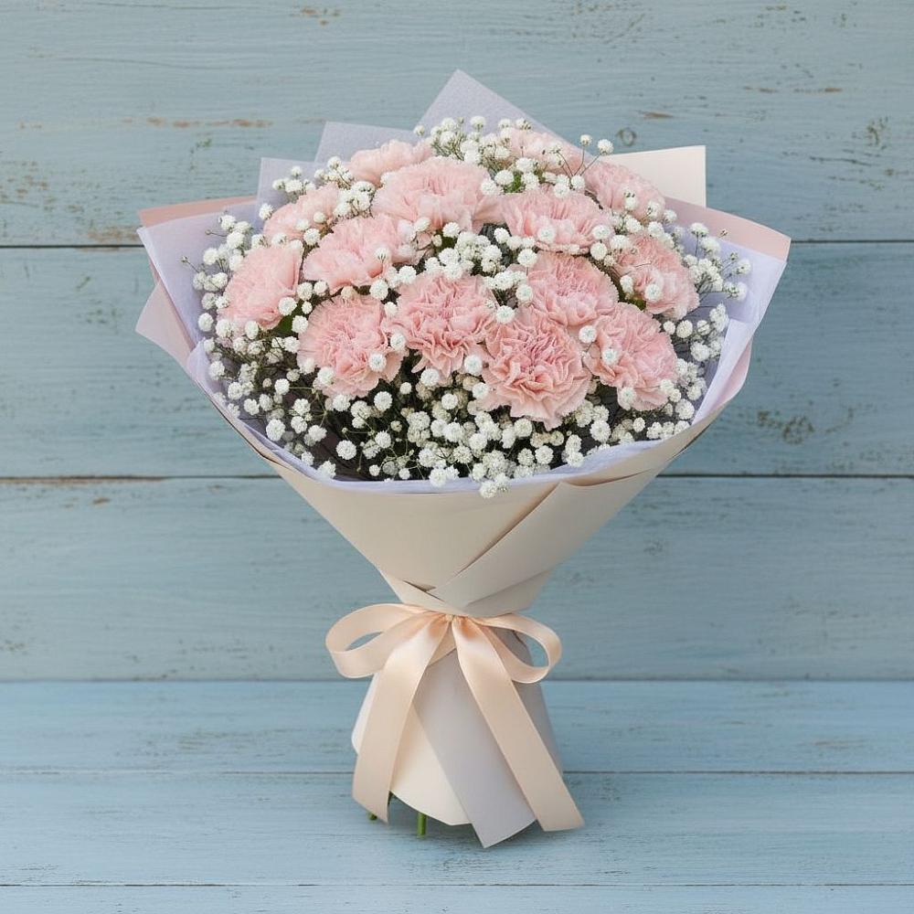 Букет цветов из: Гвоздики в Искре