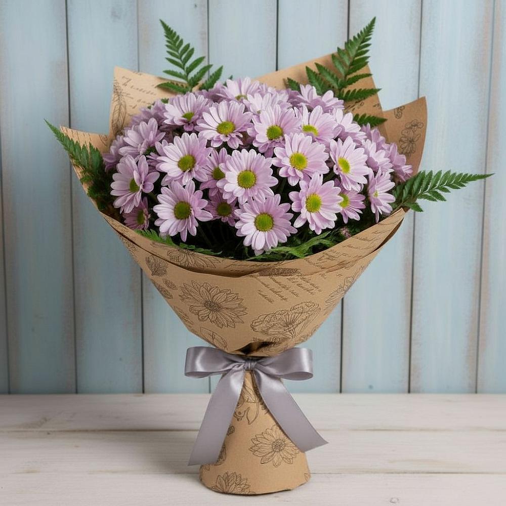 Букет цветов из: Хризантемы в Искре