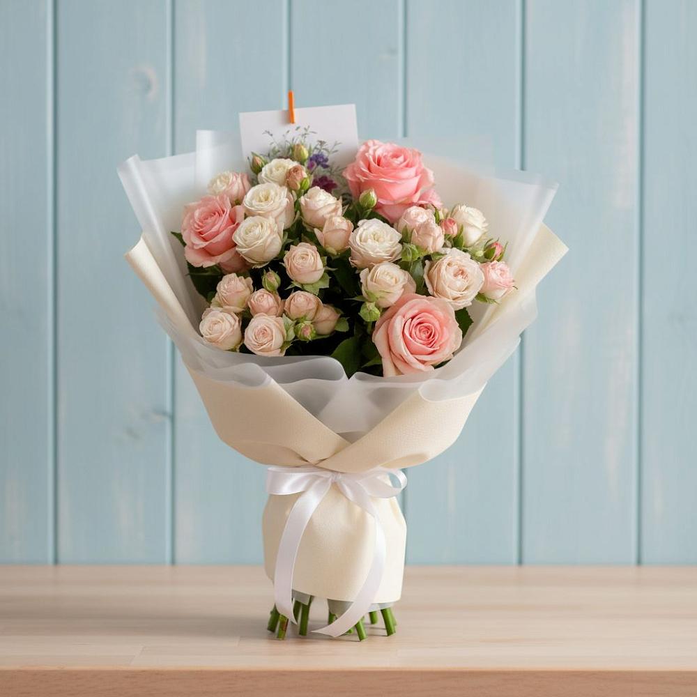 Букет цветов из: Розы в Искре