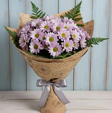 Букет цветов из:  Хризантемы #REPLACE_PRED# Искре