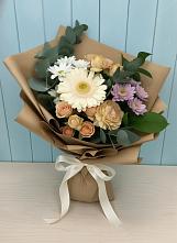 Букет цветов из:  Герберы и Хризантемы #REPLACE_PRED# Искре
