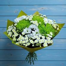 Букет цветов из:  Хризантемы #REPLACE_PRED# Искре