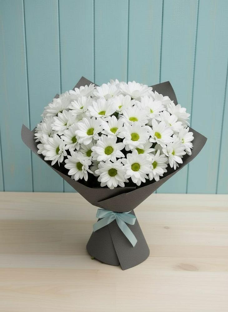 Букет цветов из: Хризантемы в Искре