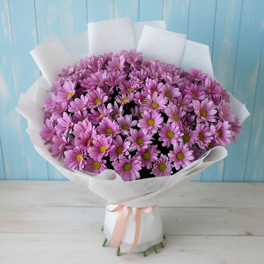 Букет цветов из: Хризантемы в Искре