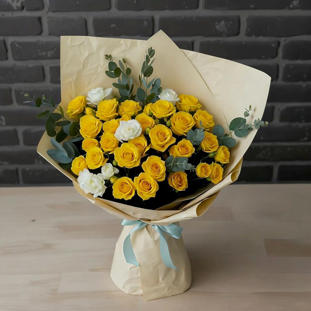 Букет цветов из: Розы в Искре