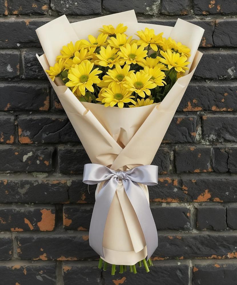 Букет цветов из: Хризантемы в Искре