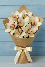 Букет цветов из:  Орхидеи и Розы в Искре